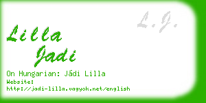 lilla jadi business card